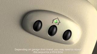 Universal Garage Door Opener Homelink®  Lincoln Howto Video [upl. by Lette257]