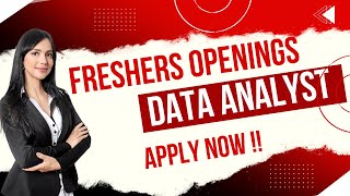 Job Openings for Freshers and Experienced Data Analyst amp Power BI Developer Roles [upl. by Leahcimnhoj]