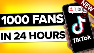 How To Get 1000 Followers on TikTok in 24 Hours OR LESS REAL PROOF [upl. by Rand]