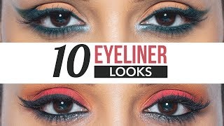 10 NEW Everyday Eyeliner Looks  Eye Makeup Tutorial For Beginners [upl. by Atnes13]