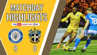 HIGHLIGHTS Stockport County vs Sutton United 161223 EFL2 [upl. by Tnemelc]