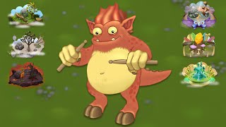 Drumpler  All Monster Sounds amp Animations My Singing Monsters [upl. by Harbison]