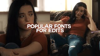 popular fonts for edits [upl. by Odoric581]