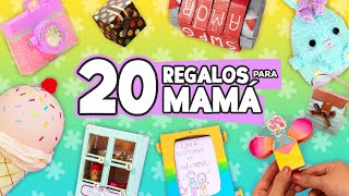 20 REGALOS FÁCILES PARA MAMÁ 🌸 Manualidades sencillas ✂️ Craftingeek [upl. by Willing]