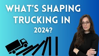 Freight Market in 2024 The Domino Effect Shaping Trucking Right Now Into 2024 [upl. by Hgielek]