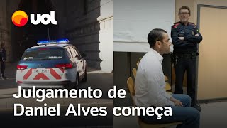 Caso Daniel Alves Julgamento de jogador acusado de estupro começa na Espanha [upl. by Boy]