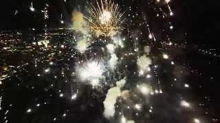 Fireworks filmed with a drone [upl. by Nagram]