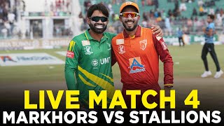 Live  UMT Markhors vs Allied Bank Stallions  Match 4  Bahria Town Champions Cup 2024  M9A1K [upl. by Toney278]