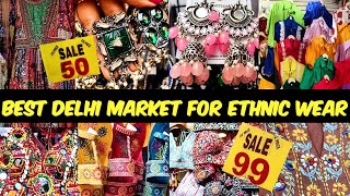 ONLINE FACILITY AVAILABLE🤩  BEST DELHI WHOLESALE MARKETS  LATEST LAJPAT NAGAR SUIT DELHI AADYA [upl. by Cyprus766]