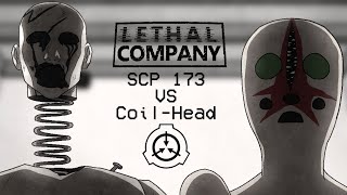 SCP 173 Vs CoilHead  SCP x Lethal Company Animation [upl. by Eniawtna]