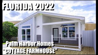 Palm Harbor Homes quotCottage Farmhousequot Manufactured Home Tour Florida 2022 Price shown [upl. by Yleve]