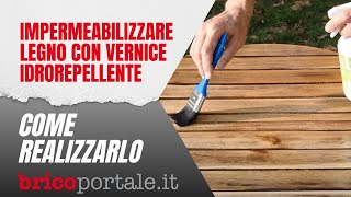 Impermeabilizzare legno con vernice idrorepellente [upl. by Yalhsa916]