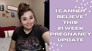 I CANNOT BELIEVE This 21 Week Pregnancy Update • Bumpdate • [upl. by Anatnahs]