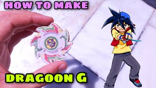 How to make dragoon g beyblade  making dragoon g beyblade at home [upl. by Enaz464]