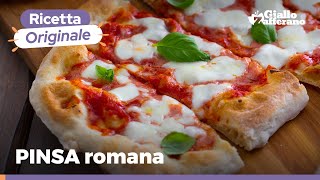 PINSA ROMANA FATTA IN CASA – Ricetta per impasto perfetto [upl. by Suirtimid423]