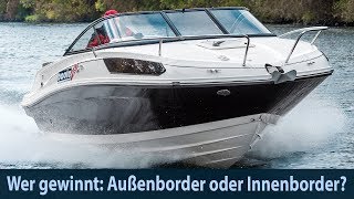 Bayliner VR5 Cuddy OB Test 3 Gründe warum der Außenborder besser ist als die VR5 mit Innenborder [upl. by Anwahsiek]