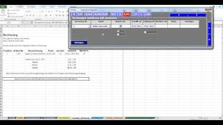 7 Auftragsabwicklung in Excel VBA Rechnungen markieren und auswerten [upl. by Lianne]