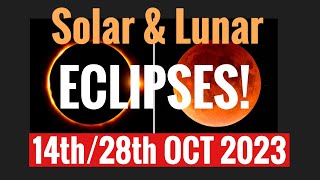 SOLAR ECLIPSE 14th Oct amp LUNAR ECLIPSE 2829th Oct 2023 FINAL DECISIONS  ALL SIGNS [upl. by Atikihc805]