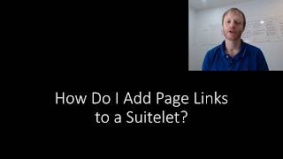 ESS How do I add Page Links to a NetSuite Suitelet [upl. by Leinnad]