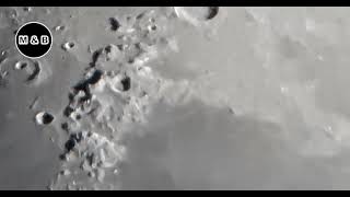 Moon Zoom Video with Telescope  4K [upl. by Ainolloppa]