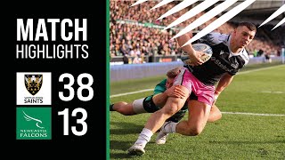 Match Highlights  Northampton Saints v Newcastle Falcons  Gallagher Premiership  Round 12 [upl. by Jarnagin860]