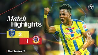 Match Highlights  Kerala Blasters FC 21 East Bengal FC  MW 2  ISL 202425 [upl. by Leay]