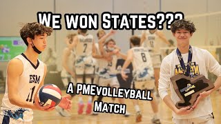 PMEvolleyball  MY VOLLEYBALL STATE CHAMPIONSHIP MATCH [upl. by Amekahs830]