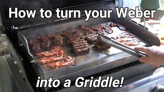 How to turn you Weber into a Griddle [upl. by Parke]