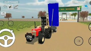 new tepa AN SR SER SCHOOL swaraj855 to jcb3dx and trolley new gaming video [upl. by Aicila807]