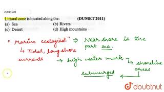 Littoral zone is located along the [upl. by Ettezzil]