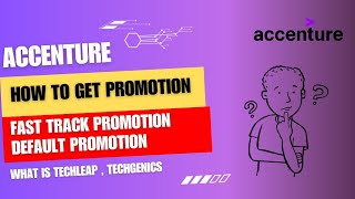 How to get Promotion in Accenture  Techleap Program for Fast Track Promotion  Default Promotion [upl. by Starlin216]