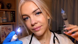 ASMR  RP médecin 👩🏼‍⚕️ examen et nettoyage profond des oreilles [upl. by Mot]