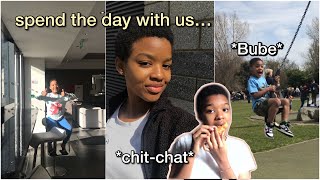 a day in the life in the UK  chitchat while I eat chicken  ft Bube  Chidera Abel [upl. by Nosa]