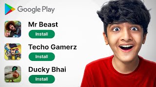 I PLAYED YOUTUBER GAMES ON PLAYSTORE [upl. by Ahsekar]