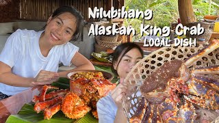 I cooked Alaskan King Crab for the firstime in the Province of Bohol Nilubihan BISAYA LOCAL DISH [upl. by Germaine338]