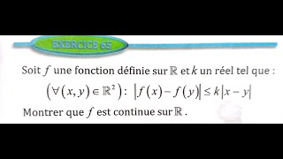 Limite et continuité 2 bac SM Ex 65 et 66 page 60 Almoufid [upl. by Pentha342]