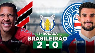 Athletico Paranaense x Bahia  Brasileiro Sub20  TRANSMISSÃO EM ÁUDIO [upl. by Ymaral]