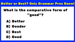 45 Comparative and Superlative Adjectives  Test Your Grammar Knowledge  English Practice Test [upl. by Anairam]