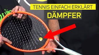 Ist ein Dämpfer für den Tennisschläger wichtig  Tennis einfach erklärt [upl. by Morocco355]