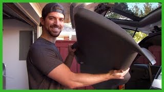 Removing Rear Liftgate Trim Panel Chevy Trailblazer EXT 2002 amp Manually Unlocking Liftgate [upl. by Tati]