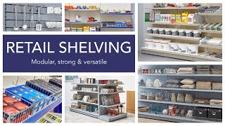 Retail Shelving Wall and Gondola Units [upl. by Kinchen]