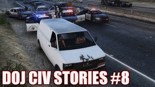 GTA5 RP  DOJ Civ Stories 8  George and Chip transport Heroin [upl. by Naig]