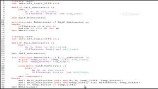 chatGPT design a full Subtractor using half Subtractor in VHDL [upl. by Bobina267]