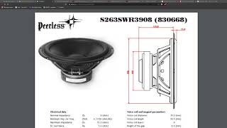 DIY Building HiFi Speakers 1 Bass Drivers and WinISD [upl. by At900]