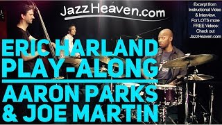 Eric Harland Trio Blues with Aaron Parks amp Joe Martin JazzHeavencom quotJazz Drummingquot Video [upl. by Wesle511]