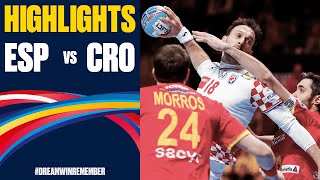 Spain vs Croatia Highlights  Day 17  Mens EHF EURO 2020 [upl. by Leviralc]