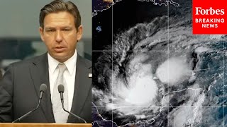 BREAKING NEWS Florida Gov DeSantis Gives Update On Major Hurricane Milton Now A Category 4 [upl. by Haig76]