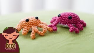 Amigurumi  Como hacer un Cangrejo en Crochet  Bibi Crochet [upl. by Joyan]