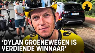 Koen Bouwman na NK wielrennen 2024 quotDylan Groenewegen is verdiende winnaarquot [upl. by Fidole]