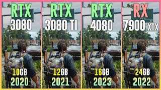 RTX 3080 vs RTX 3080 TI vs RTX 4080 vs RX 7900 XTX  Test in 12 Games [upl. by Harper]